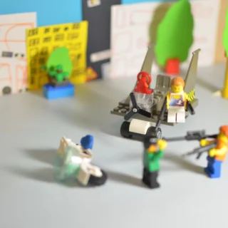 Мультипликация из LEGO на детском ДР